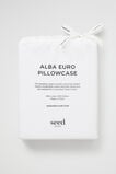 Alba Euro Pillowcase  White  hi-res