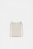 Leather Rouched Crossbody  Cream  hi-res