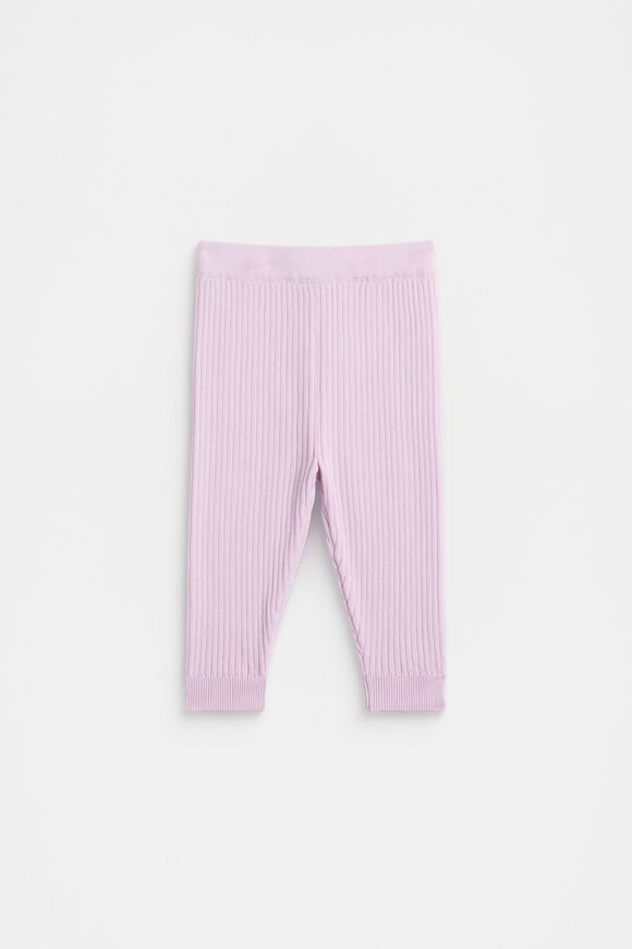 Rib Knit Legging  Soft Lilac  hi-res