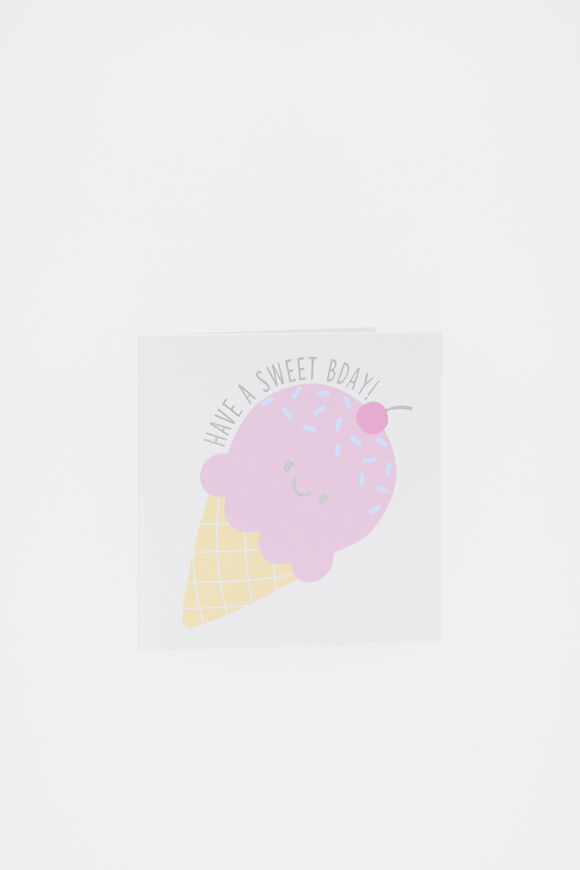 Have a Sweet Bday Icecream Card  Multi  hi-res