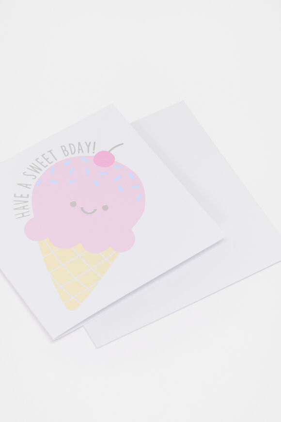 Have a Sweet Bday Icecream Card  Multi  hi-res
