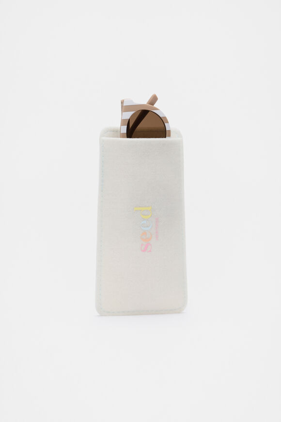 Child Stripe Sunglasses  Biscotti  hi-res