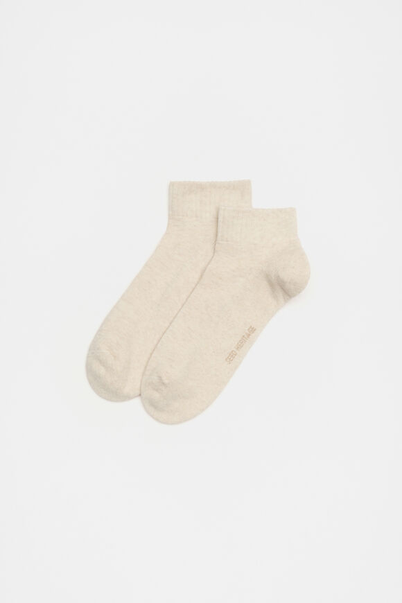 Cushioned Logo Ankle Sock  Soft Beige Marle  hi-res