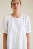 Ladder Trim Midi Dress    hi-res
