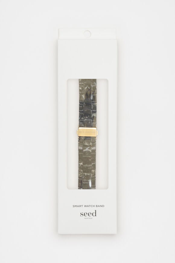 Resin Smart Watch Band  Black  hi-res