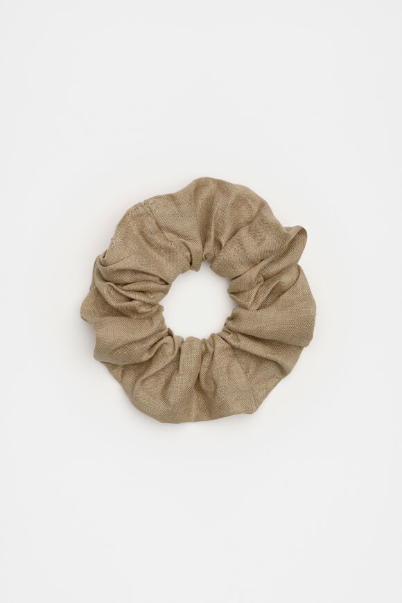 Linen Scrunchie  Rye  hi-res