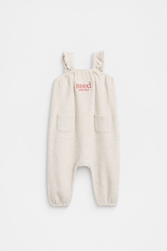 Logo Frill Overall  Cream Marle  hi-res