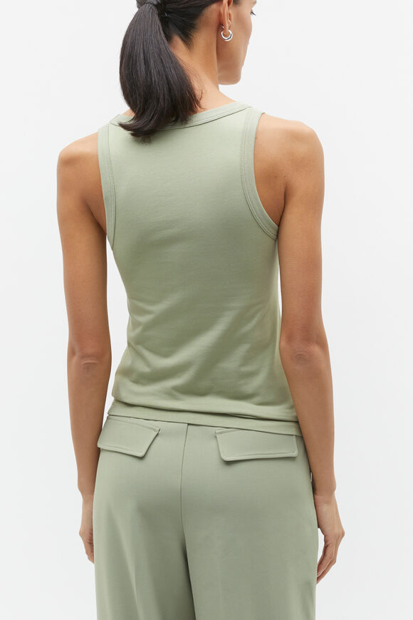 Core Fitted Tank  Pale Olive  hi-res