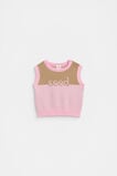 Logo Knit Vest  Petal Pink  hi-res