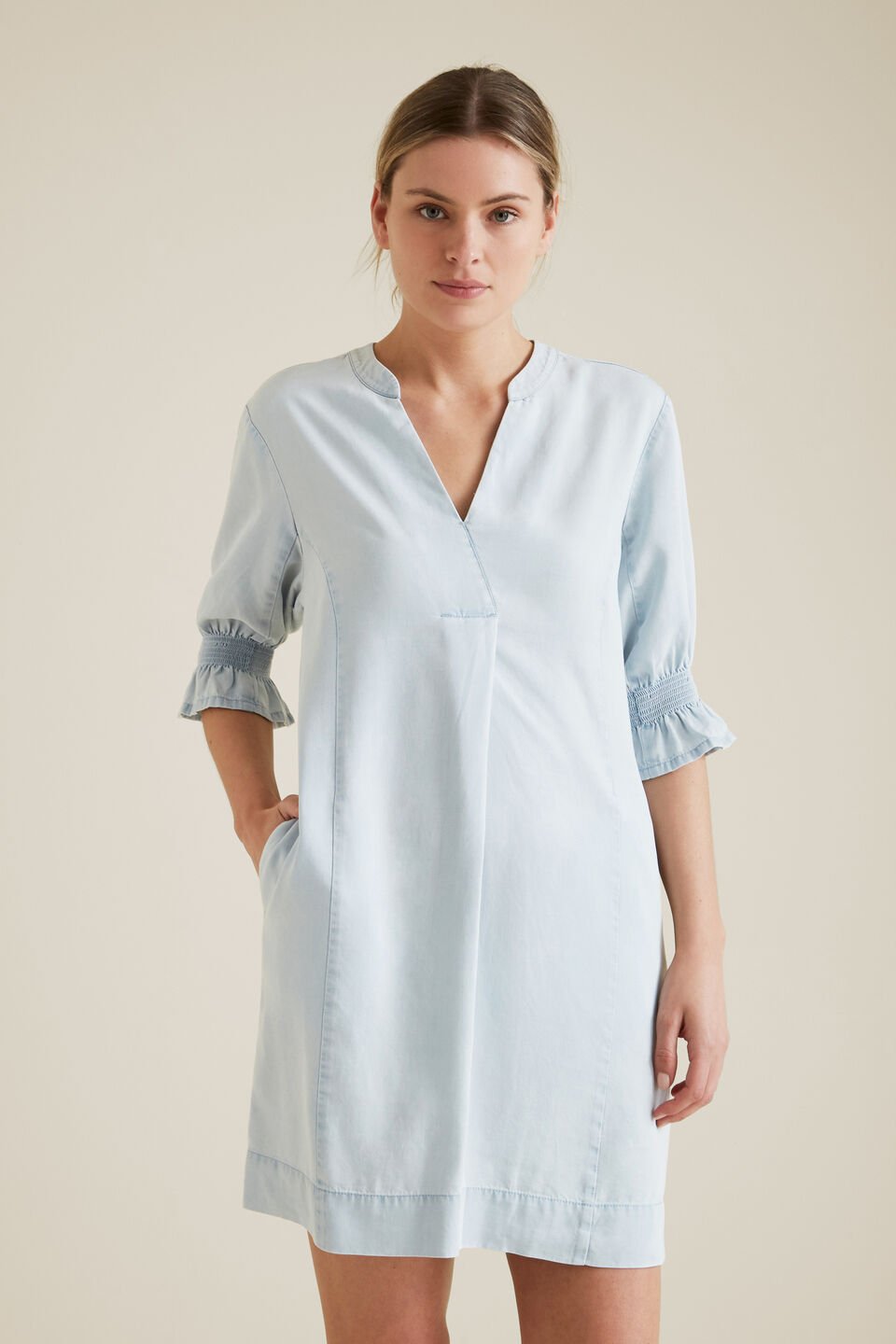 Tencel Shift Dress  