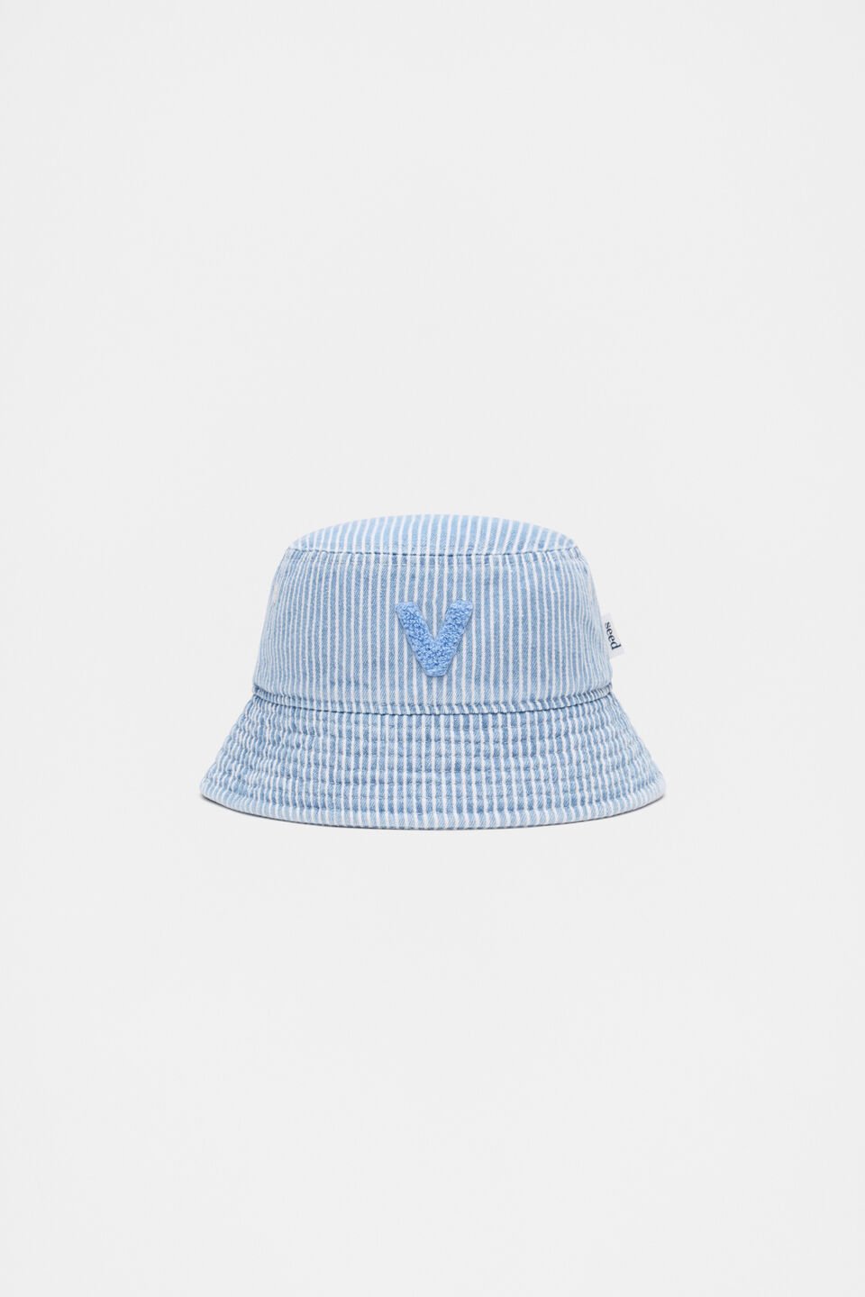 Blue Mini Initial Bucket Hat  V