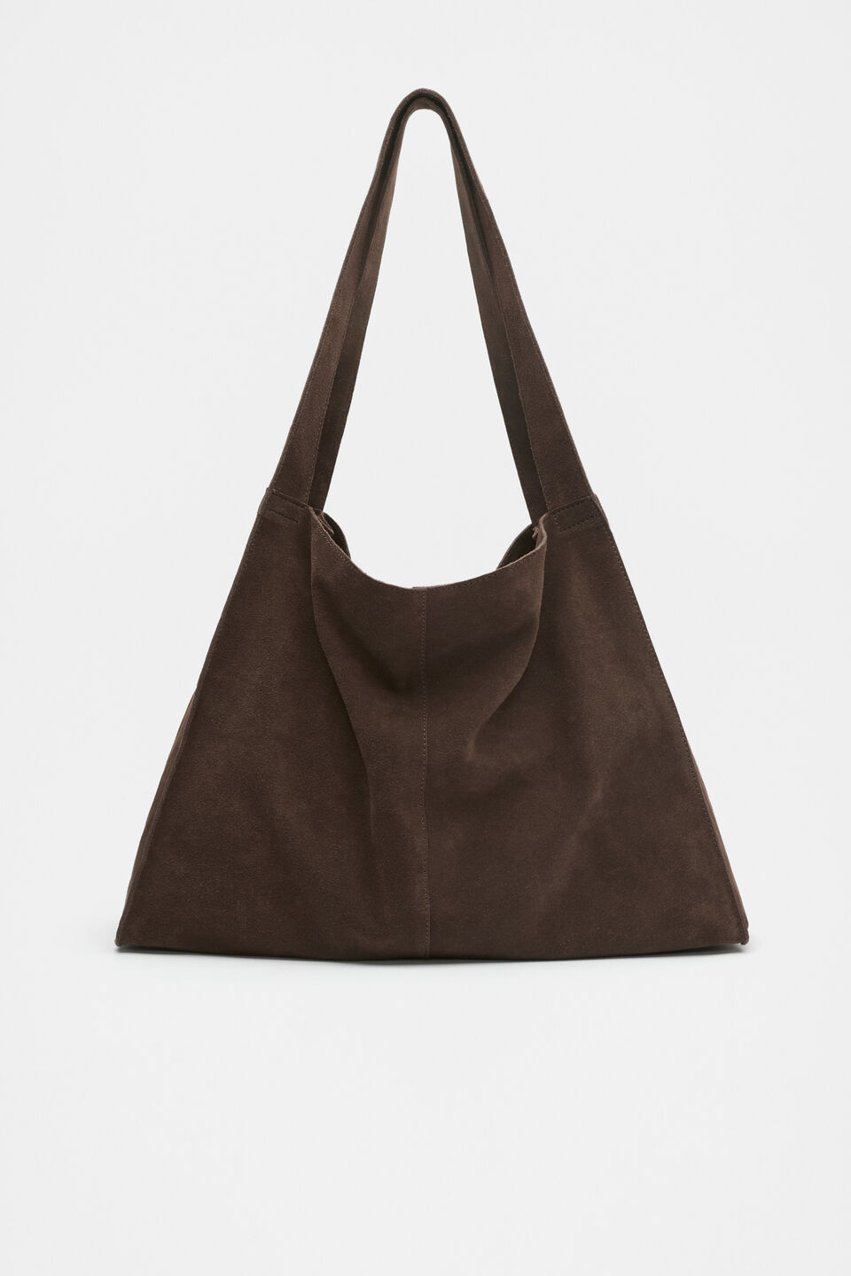 Suede Carry All Tote  Chocolate