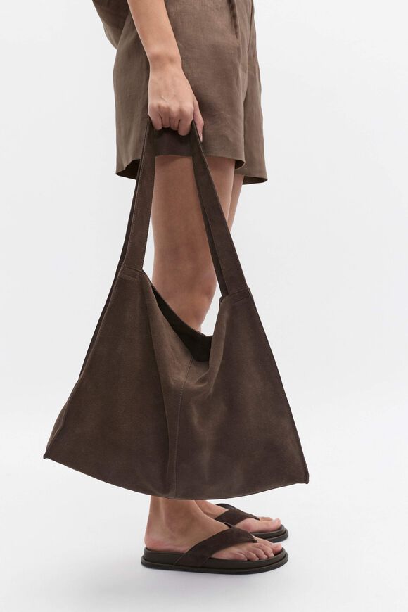 Suede Carry All Tote  Chocolate  hi-res