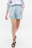 Core Linen Gathered Palazzo Short  Bluebell  hi-res