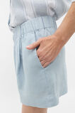 Core Linen Gathered Palazzo Short  Bluebell  hi-res