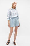 Linen Oversized Shirt  Bluebell Stripe  hi-res