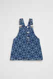 Checked Denim Pinafore  Indigo  hi-res