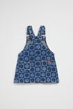 Checked Denim Pinafore  Indigo  hi-res