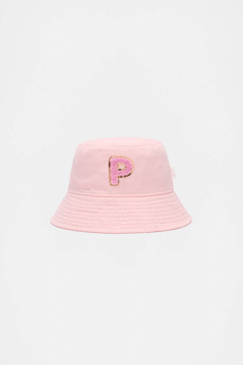 Pink Initial Bucket Hat  P