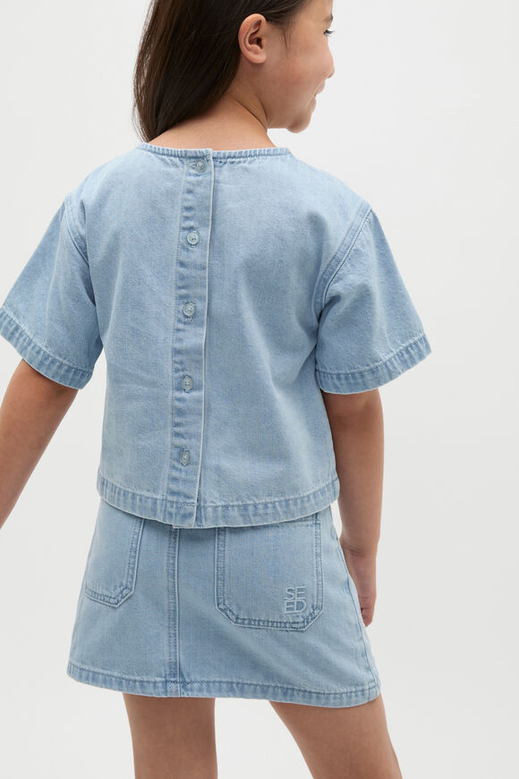 Denim Top  Light Wash  hi-res