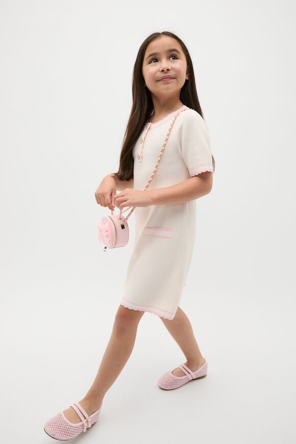 Crepe Knit Dress  Classic Cream  hi-res
