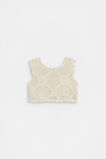 Flower Crochet Top  Milk  hi-res