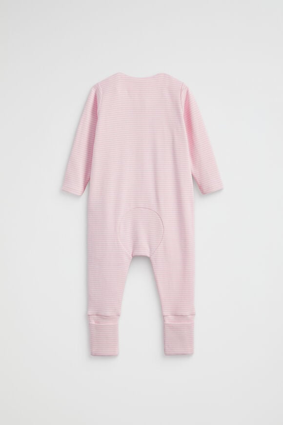 Core Logo Zipsuit  Posie Stripe  hi-res