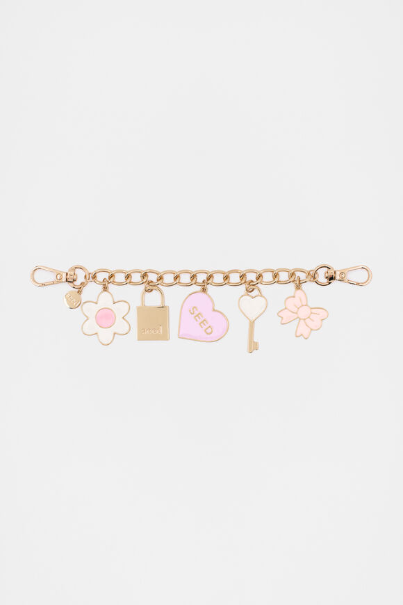 Jumble Chain Bag Charm  Multi  hi-res