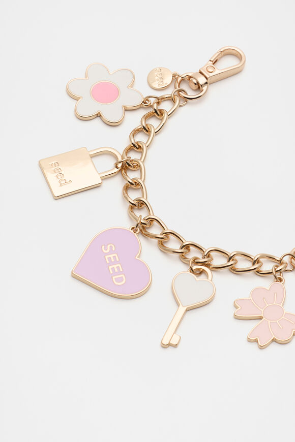 Jumble Chain Bag Charm  Multi  hi-res