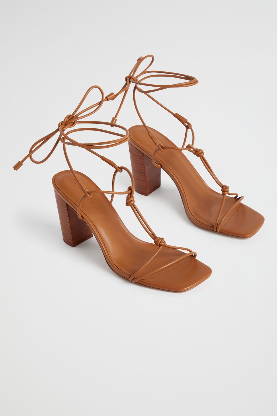 Taryn Knot Heel  Deep Tan