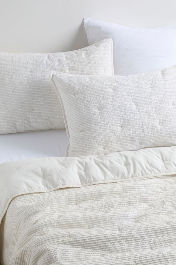 Nia Pleat Coverlet  Cloud Cream  hi-res