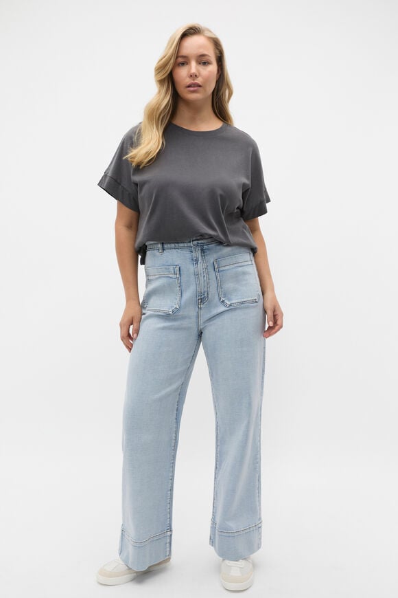 Core Longline Tee  Charcoal Wash  hi-res