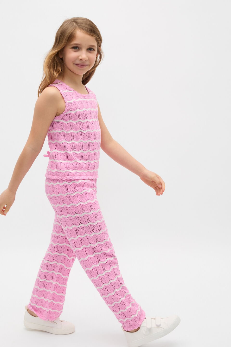 Crochet Pant  Candy Pink