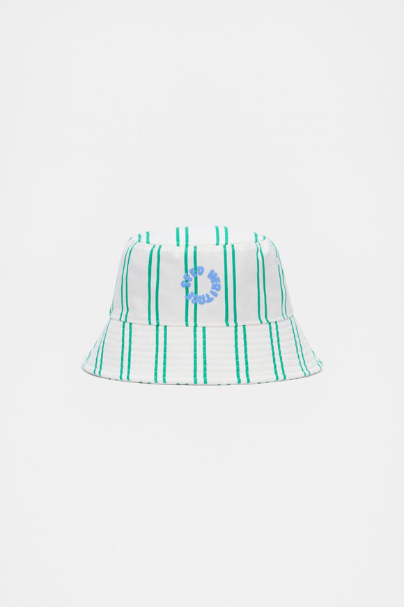 Stripe Bucket Hat  Denver Green  hi-res
