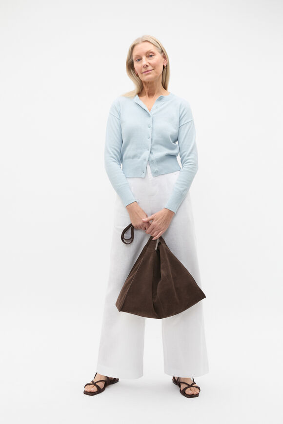 Linen Blend Cardigan  Bluebelle Marle  hi-res