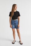 Side Tie Tee  Black  hi-res