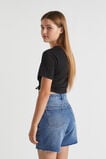 Side Tie Tee  Black  hi-res