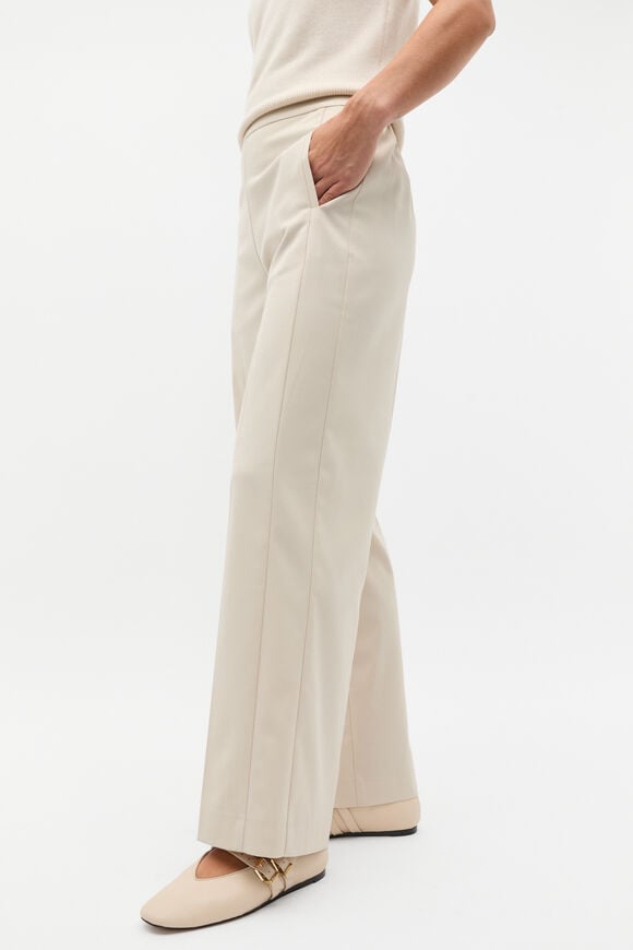 Elasticated Wide Leg Pant  Oat  hi-res