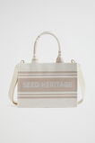 Woven Mini Structured Tote  Champagne Beige  hi-res
