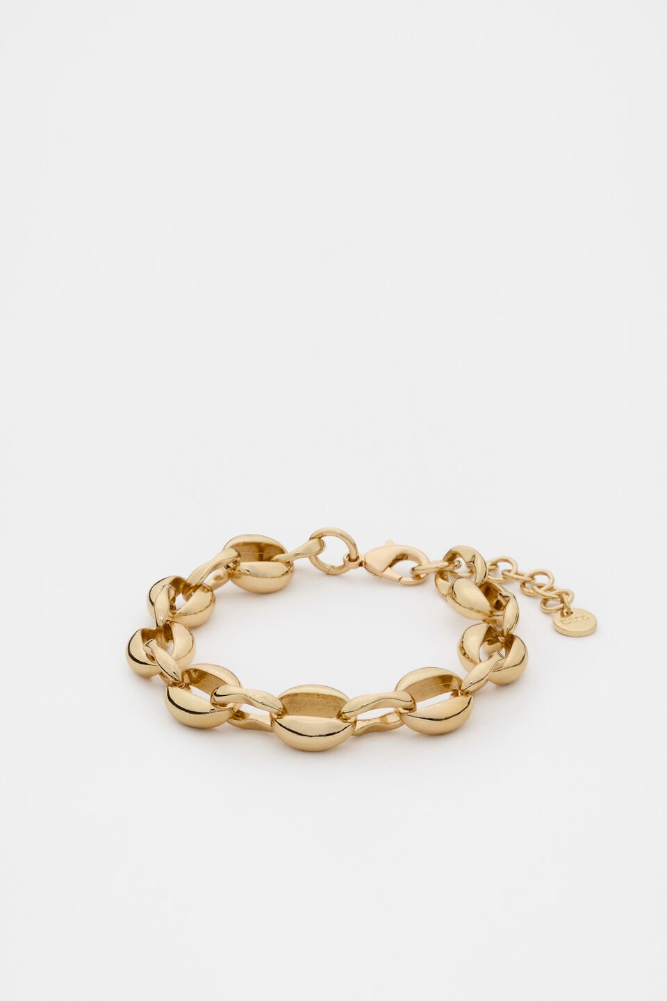 Luxe Round Link Bracelet  Gold