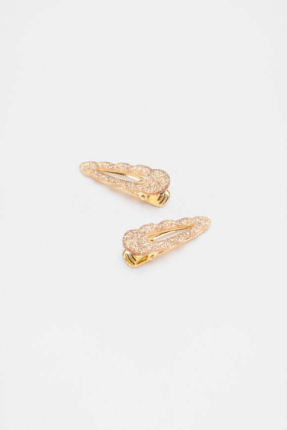 Scallop Glitter Snap  Gold  hi-res