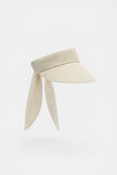 Textured Bow Detail Visor  Tofu  hi-res