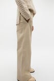 Leather Elasticated Pant  Latte  hi-res