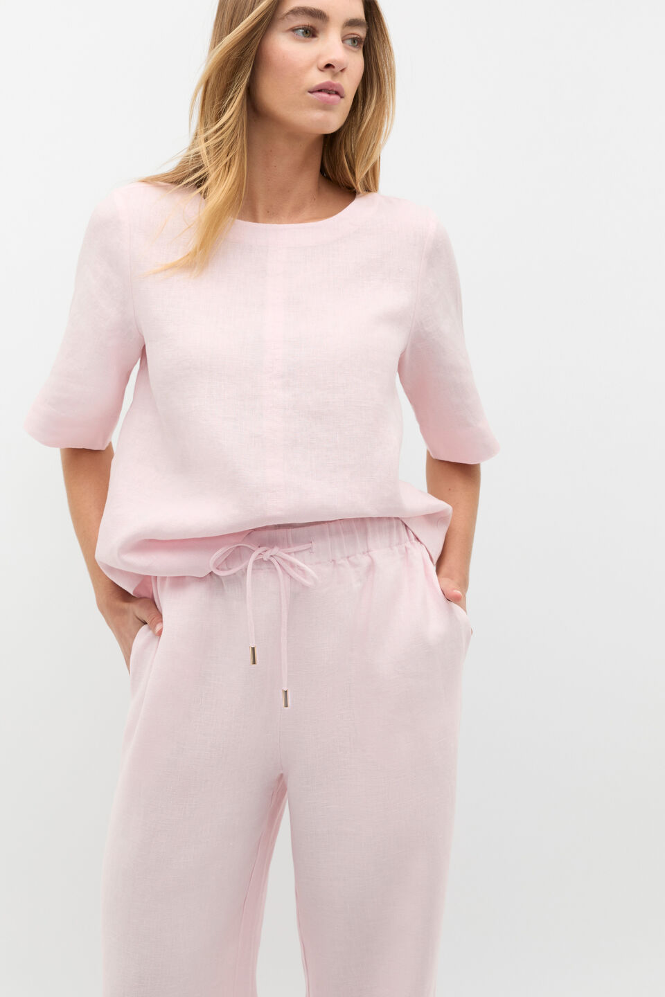 Core Linen Tee  Primrose