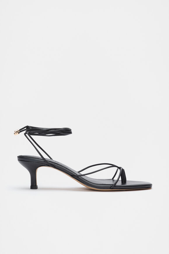 Stevie Lace Up Heel  Black  hi-res