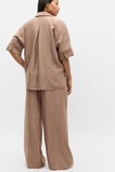 Crinkled Satin Collared Popover  Nutmeg  hi-res
