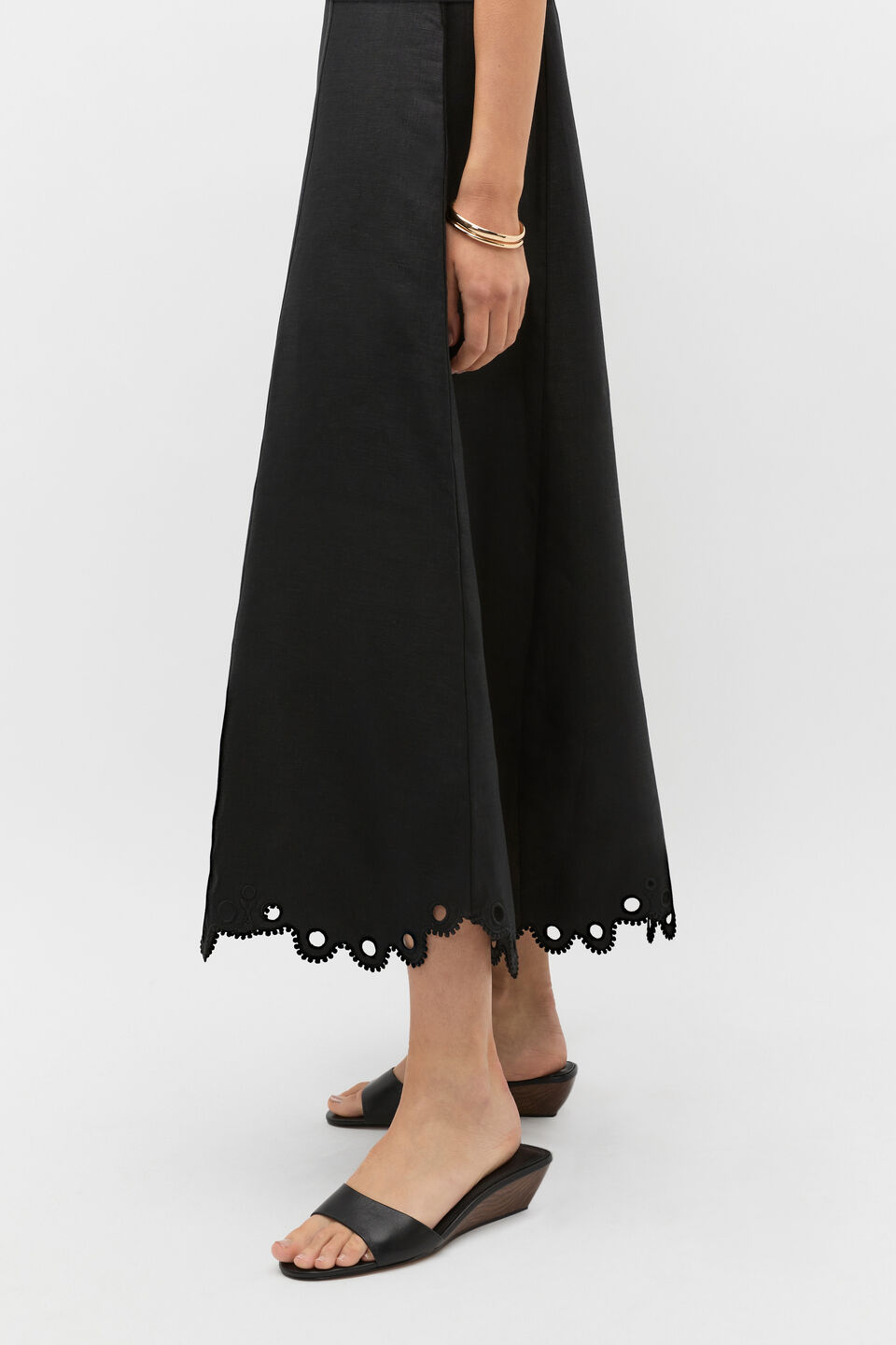 Saige Wedge  Black