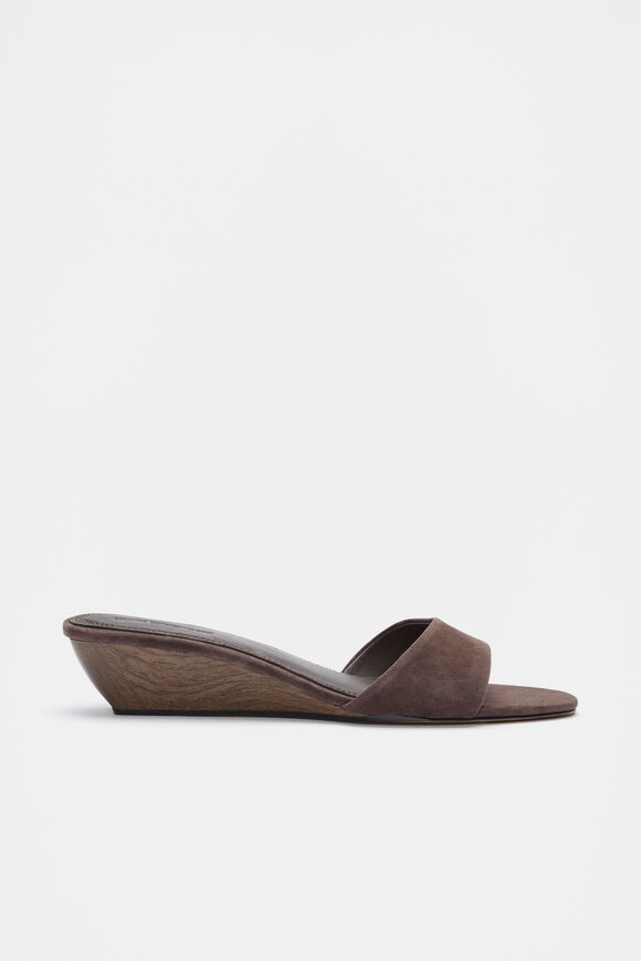 Saige Wedge  Chocolate Suede  hi-res