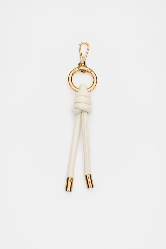 Knot Detail Keyring  Stone  hi-res
