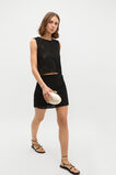 Crochet Knit Skirt  Black  hi-res
